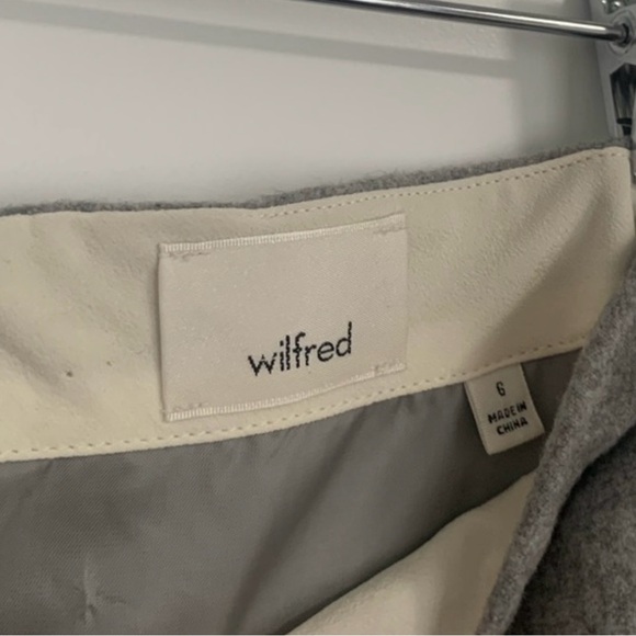 Aritzia Wilfred Essonne Skirt light grey size 6 - Picture 2 of 4
